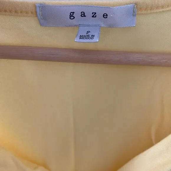 Gaze Yellow Sleeveless Top - Picture 4 of 5